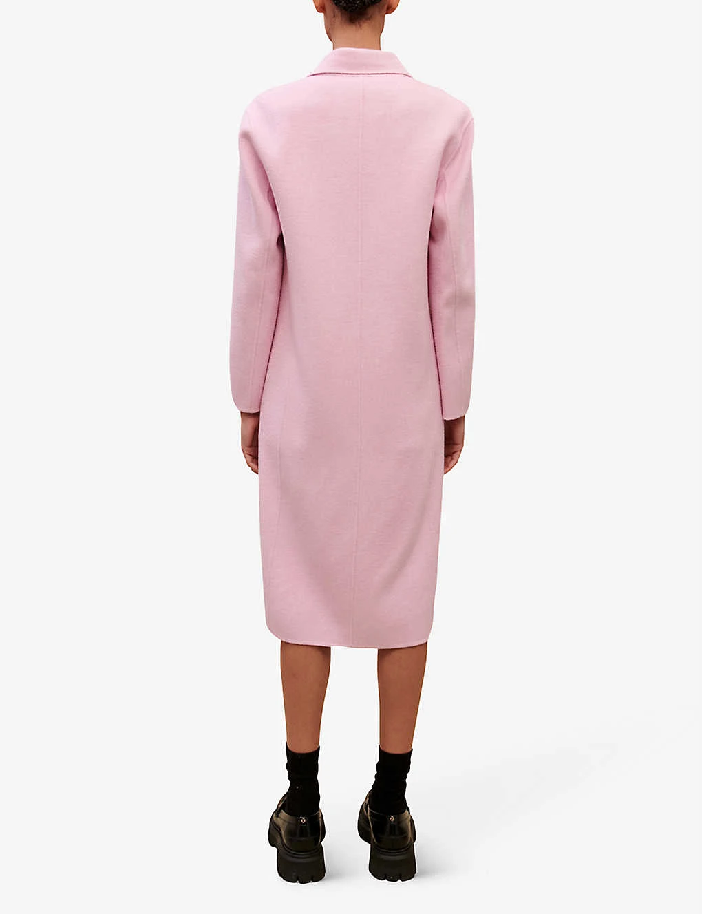 Maje Guirose Double-breasted Peak-lapel Wool-blend Coat - Image 4