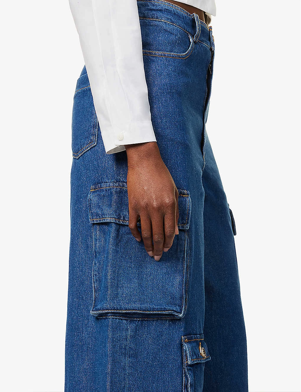 Hailey Patch-pocket Straight-leg High-rise Jeans - Image 6