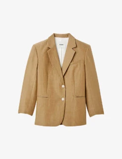 Sandro Double-breasted Woven Jacket