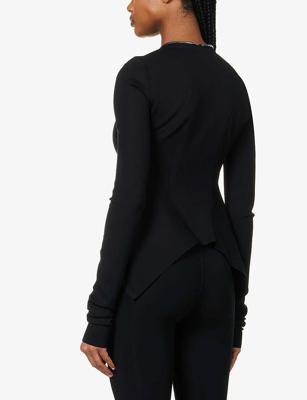 Naska Asymmetric-hem Slim-fit Stretch-woven Jacket - Image 4