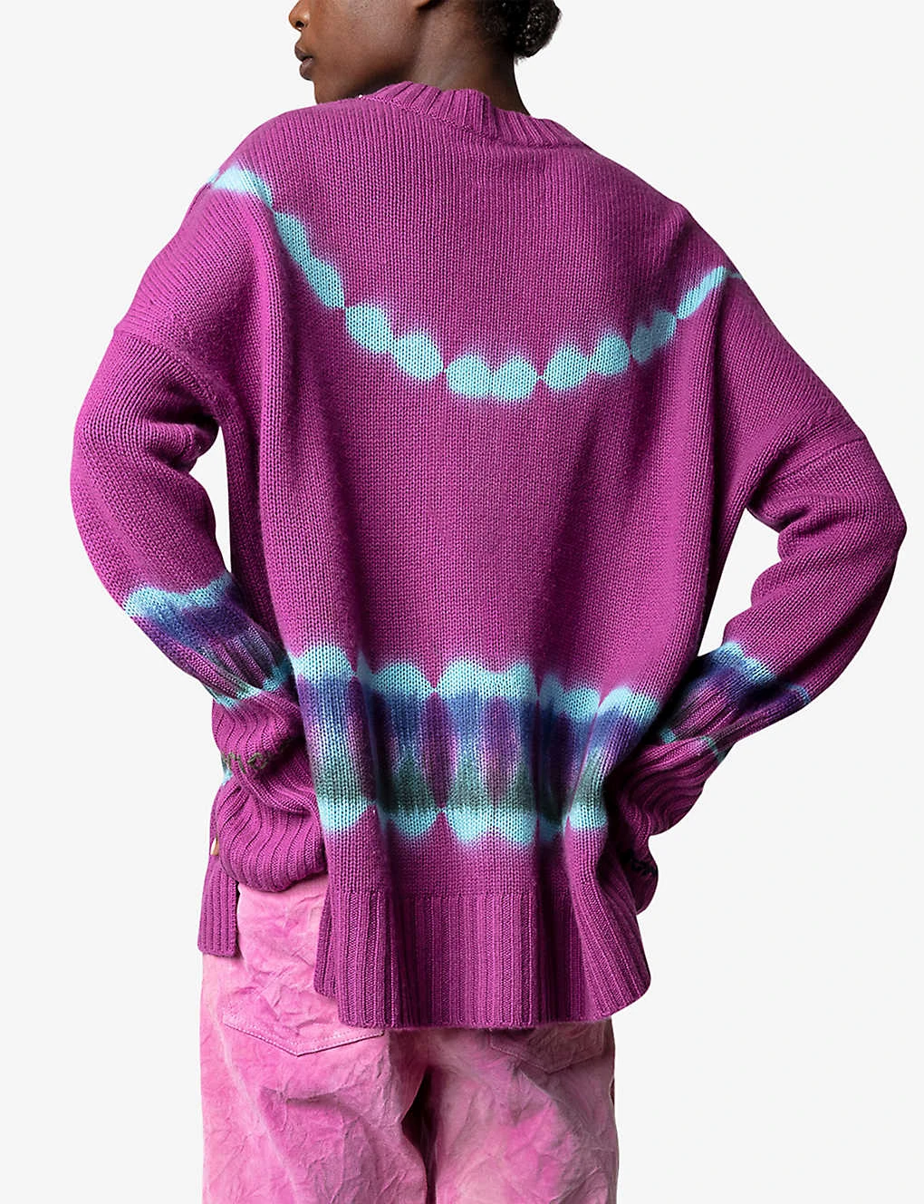 Zadig & Voltaire Malta Tie-dye Cashmere Jumper - Image 4