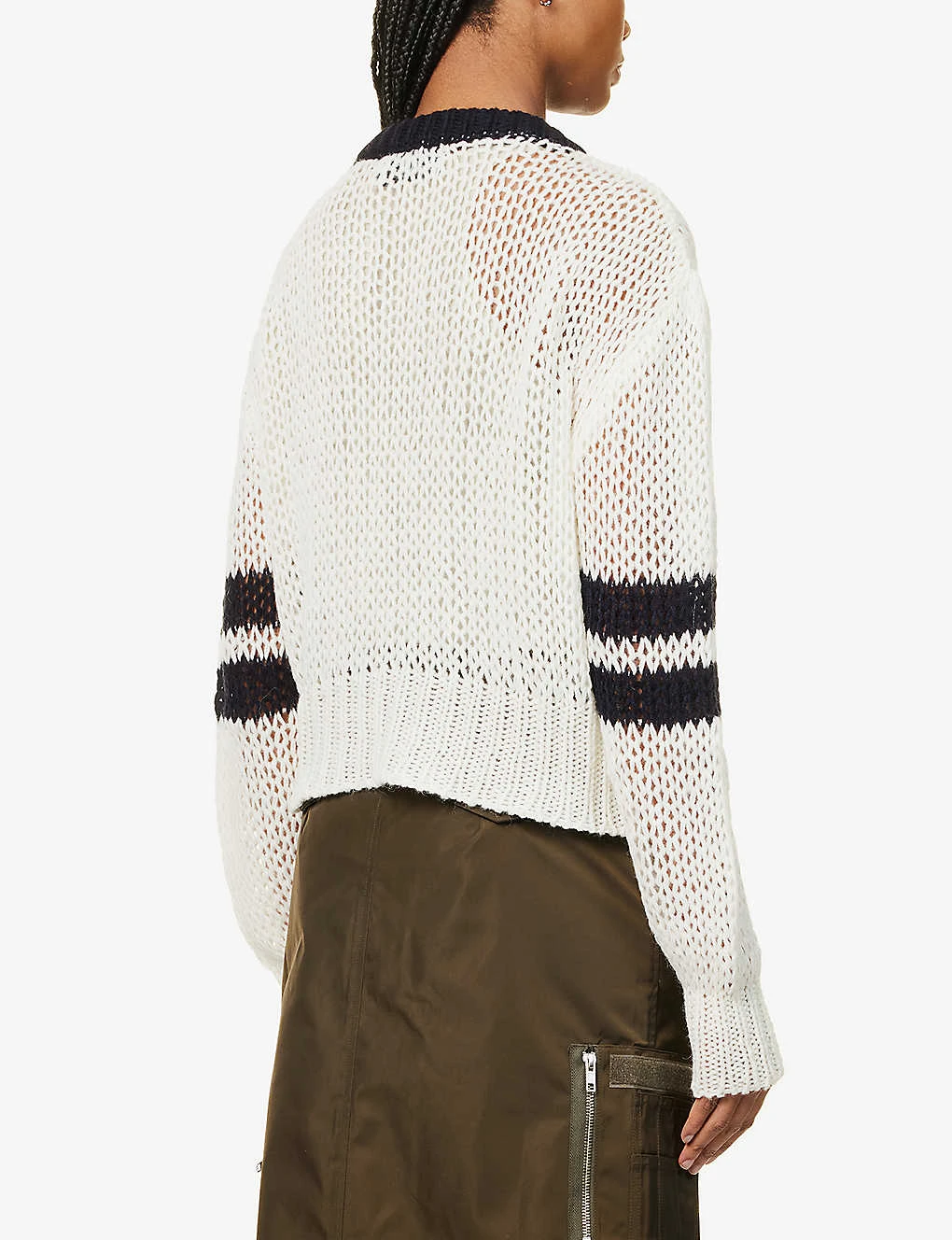 Cheer Logo-pattern Wool And Alpaca-blend Knitted Jumper - Image 4