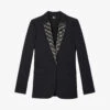 THE KOOPLES Embroidered-lapel Woven Jacket