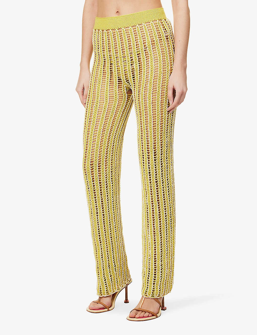 Verbena Straight-leg High-rise Knitted Trousers - Image 3