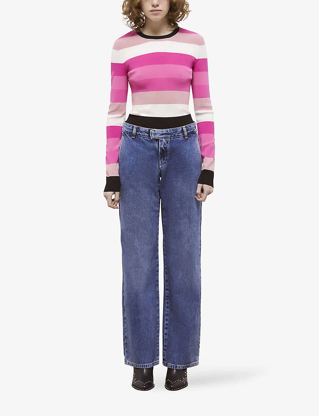 THE KOOPLES Low-rise Wide-leg Denim Jeans - Image 2