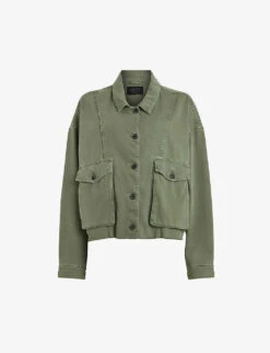 AllSaints Mora Oversized-fit Cotton Overshirt