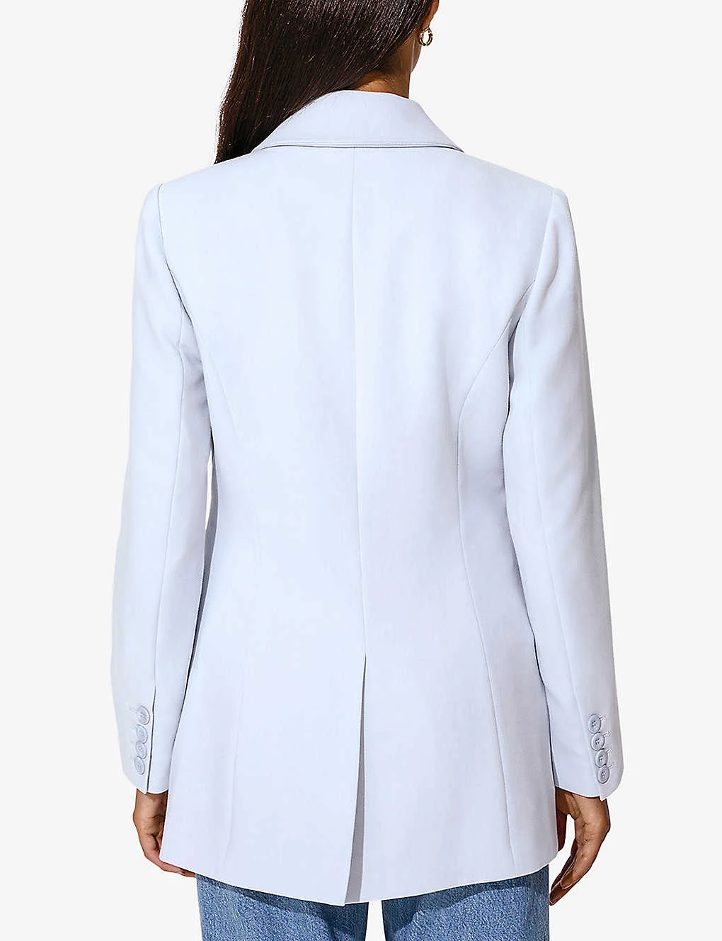 By Malina Chloe Wrap-front Stretch-woven Blazer - Image 4