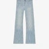 THE KOOPLES Striped Wide-leg Low-rise Jeans