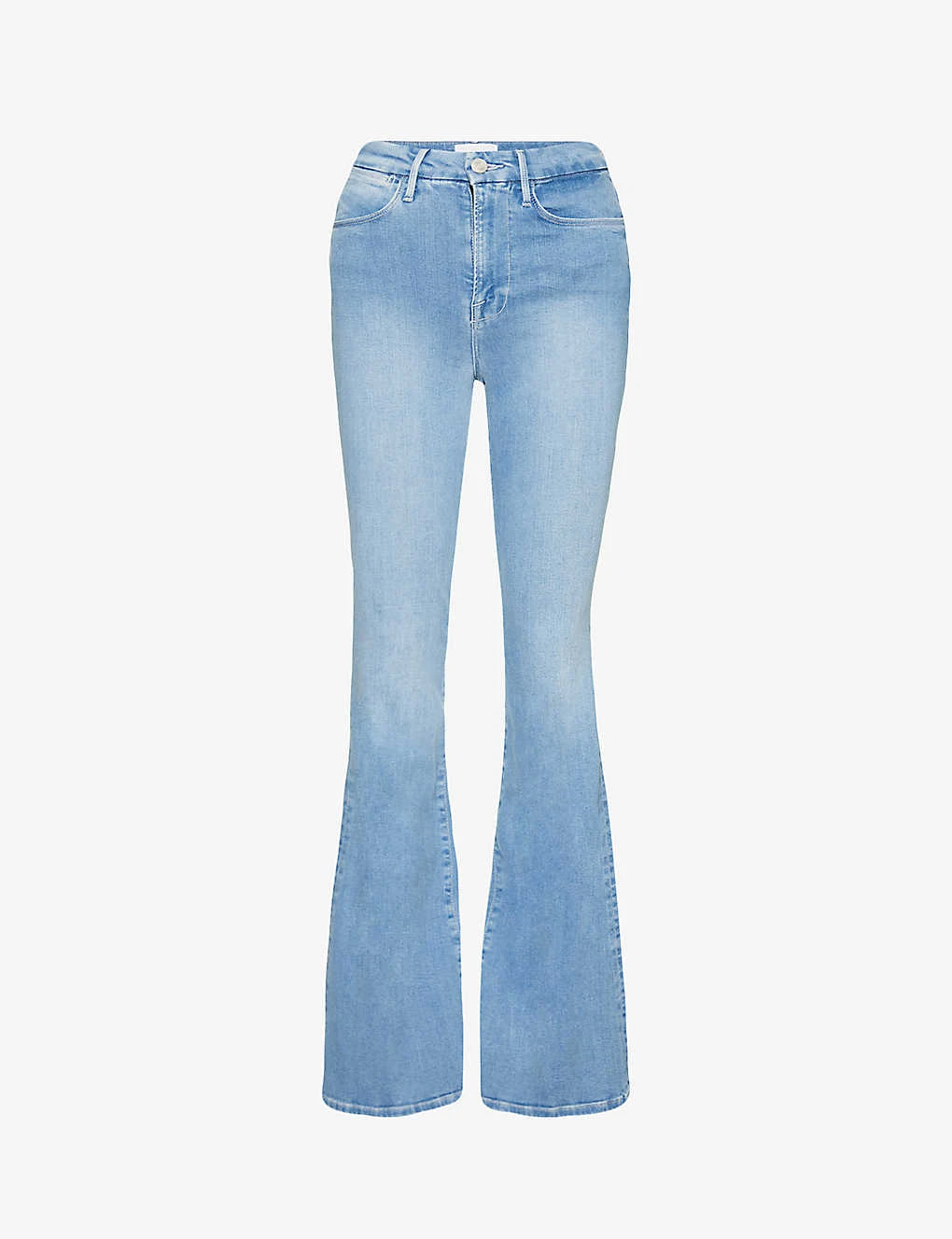 FRAME Le Super High Flare Flared High-rise Stretch-denim Jeans