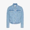 FRAME Faded Wash Contrast-stitch Recycled Denim-blend Jacket