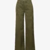 FRAME Le Tomboy Wide-leg Mid-rise Stretch-cotton Trousers