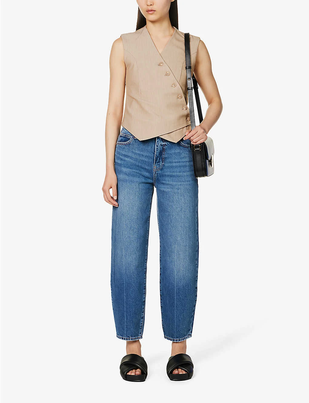 FRAME Barrel Ultra High Rise Wide-leg Jeans - Image 2