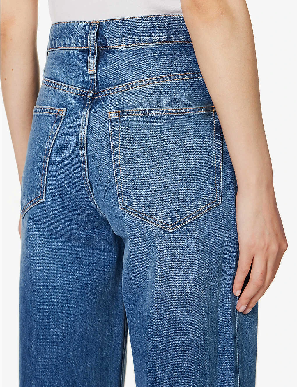 FRAME Barrel Ultra High Rise Wide-leg Jeans - Image 6