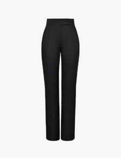 Tansy Straight-leg Slim-fit Satin Trousers