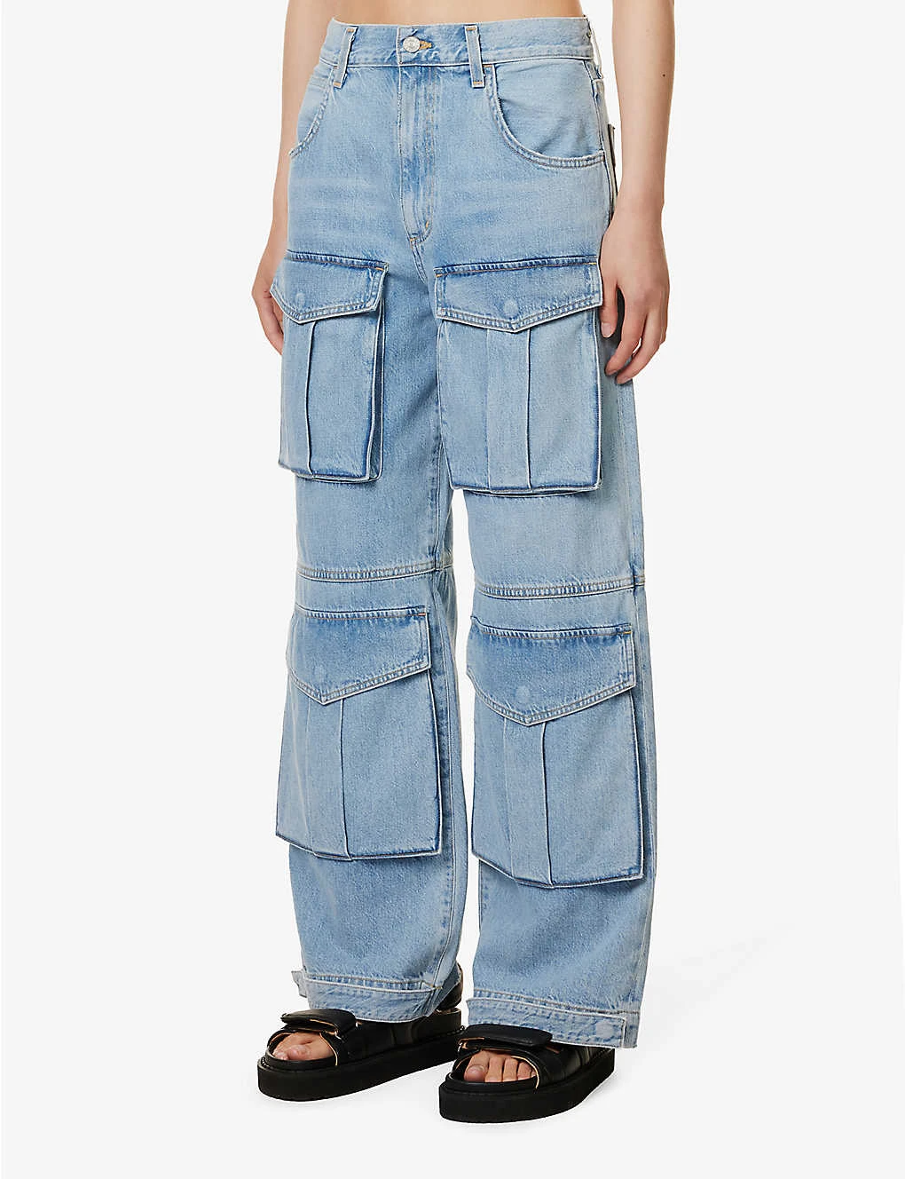 AGOLDE Tex Wide-leg Organic-denim-blend Jeans - Image 3