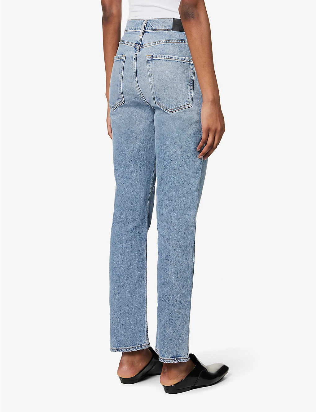 The Morgan Straight-leg High-rise Cotton-blend Jeans - Image 4