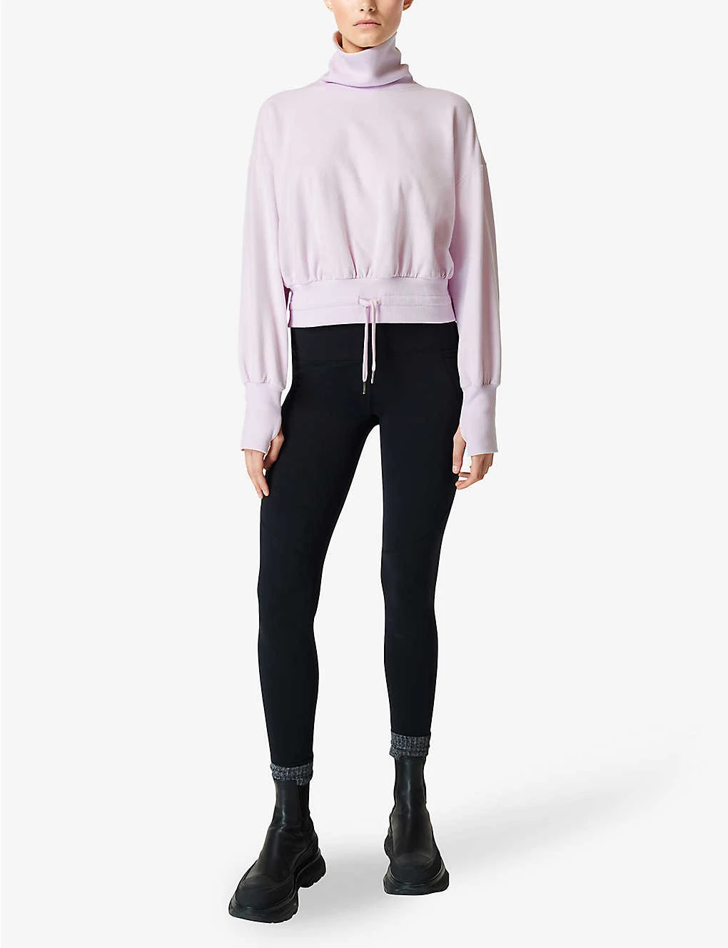Sweaty Betty Melody Fleece Cotton-blend Sweatshirt - Image 2