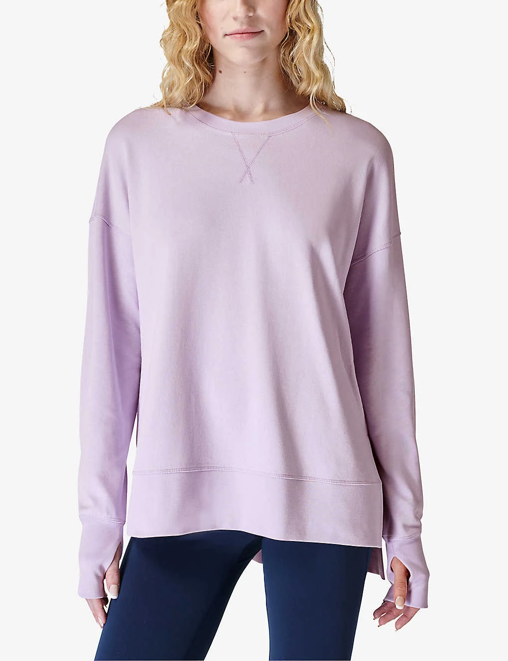 Sweaty Betty After Class Relaxed-fit Cotton-blend Jumper - Image 3