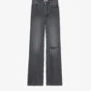 Zadig & Voltaire Evy Distressed-knee Straight-leg Jeans