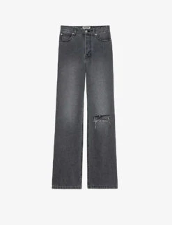 Zadig & Voltaire Evy Distressed-knee Straight-leg Jeans