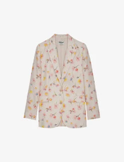 Zadig & Voltaire Vegy Floral-print Linen Jacket