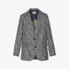 Zadig & Voltaire Vegy Floral-print Jacquard Woven Blazer
