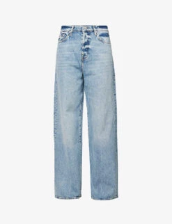 7 For All Mankind Zoey Wide-leg High-rise Stretch-denim Jeans