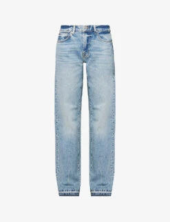 7 For All Mankind Tess Straight-leg High-rise Stretch-denim Jeans