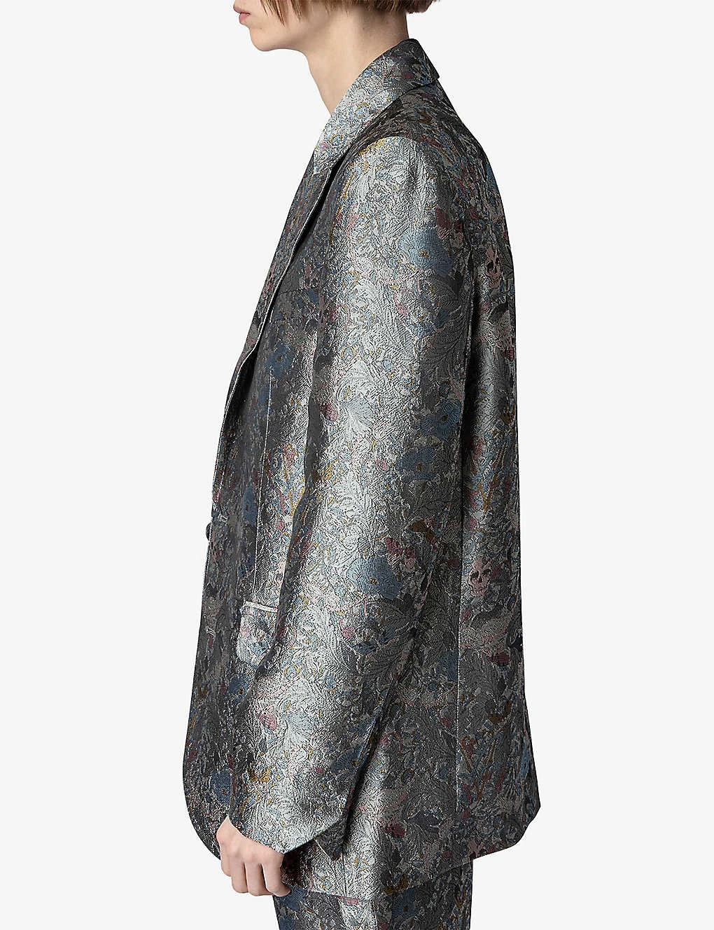 Zadig & Voltaire Vegy Floral-jacquard Woven Blazer - Image 3