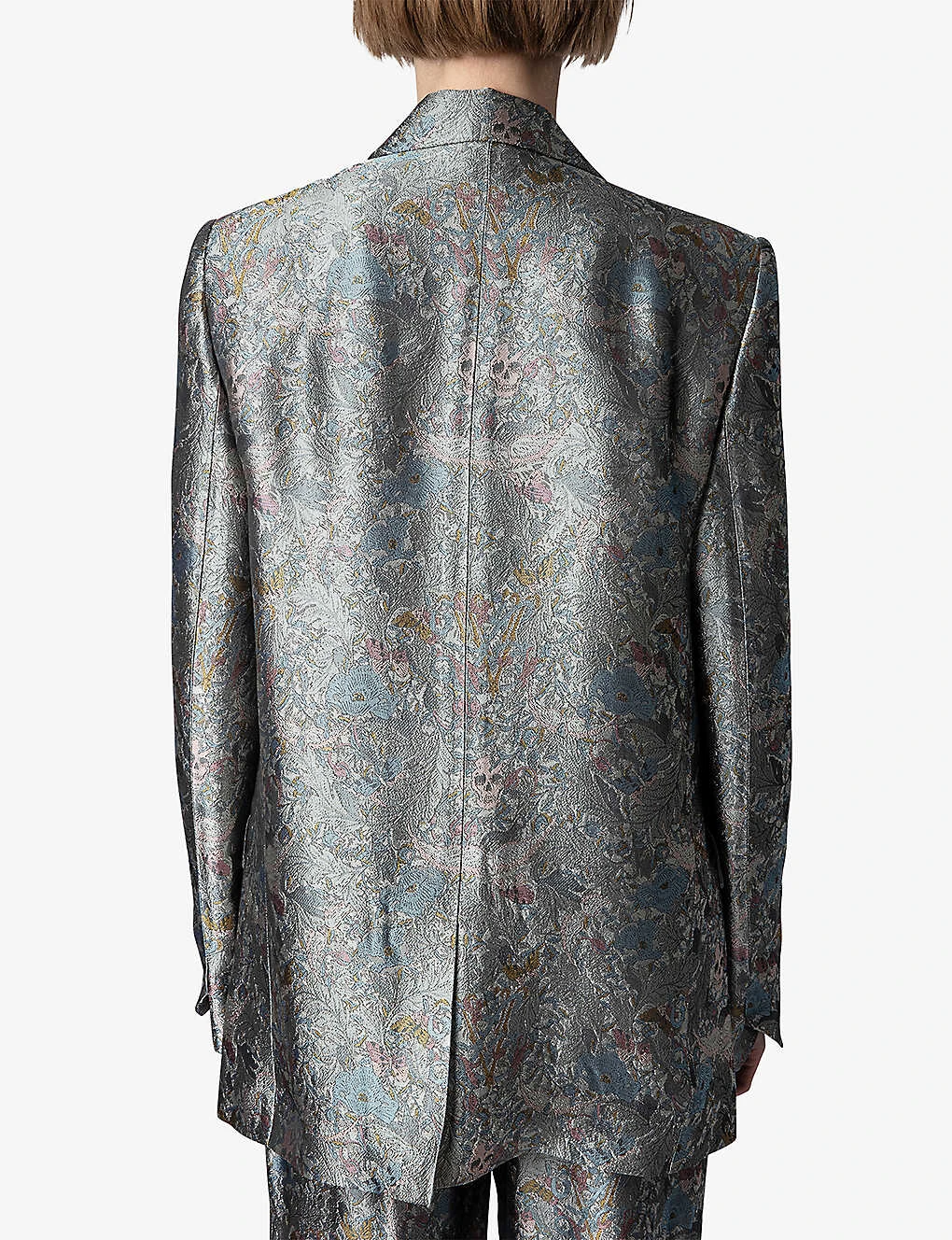 Zadig & Voltaire Vegy Floral-jacquard Woven Blazer - Image 4