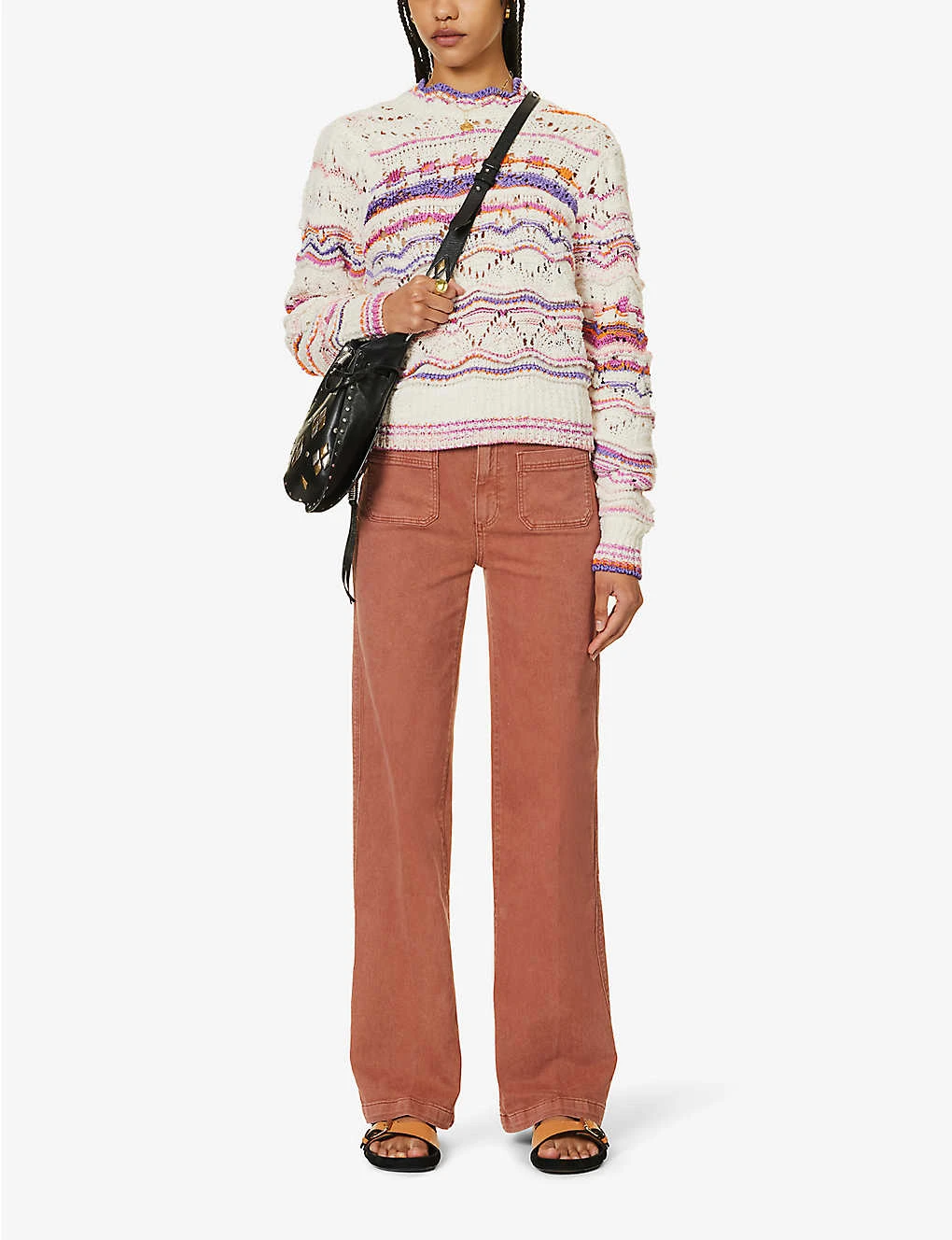 Paige Leenah Wide-leg High-rise Stretch-denim Jeans - Image 2