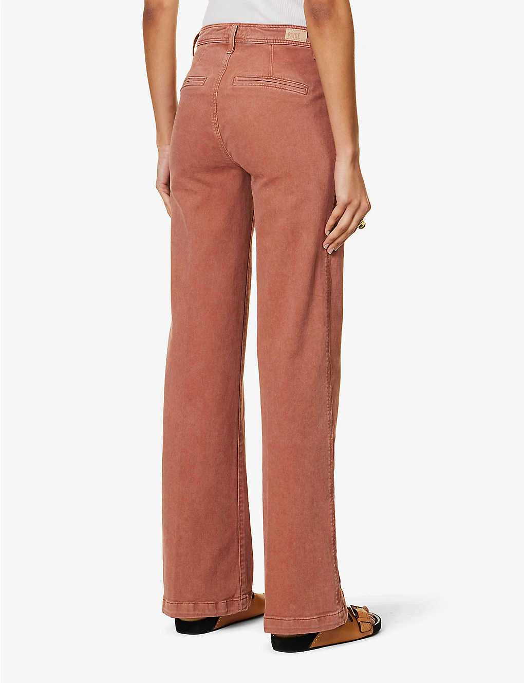 Paige Leenah Wide-leg High-rise Stretch-denim Jeans - Image 4