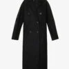 Max Mara Madame Double-breasted Cut-out Pattern Relaxed-fit Woven Coat