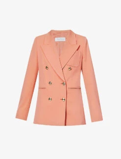 Max Mara Reale Double-breasted Stretch-wool Blazer
