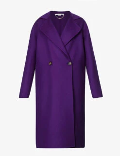 STELLA MCCARTNEY Double-breasted Notch-lapel Wool Coat