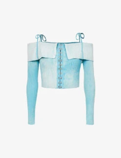 Sunfade Cropped Knitted Top