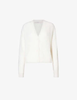 Max Mara Rugiada V-neck Wool-blend Knitted Cardigan