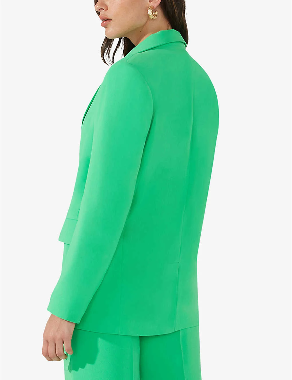 Single-breasted Tailored Woven Blazer - Image 4