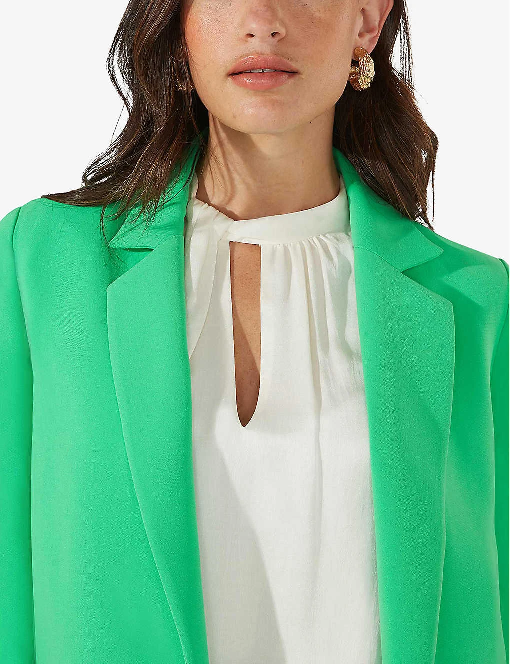 Single-breasted Tailored Woven Blazer - Image 5