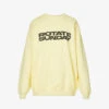 Brand-print Relaxed-fit Organic-cotton Sweatshirt