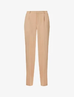 GOOD AMERICAN Luxe Straight-leg Mid-rise Woven Trousers