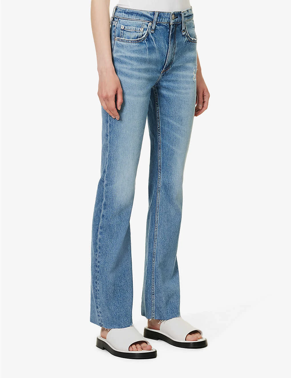 Rag & Bone Peyton Straight-leg Mid-rise Stretch-denim Jeans - Image 3
