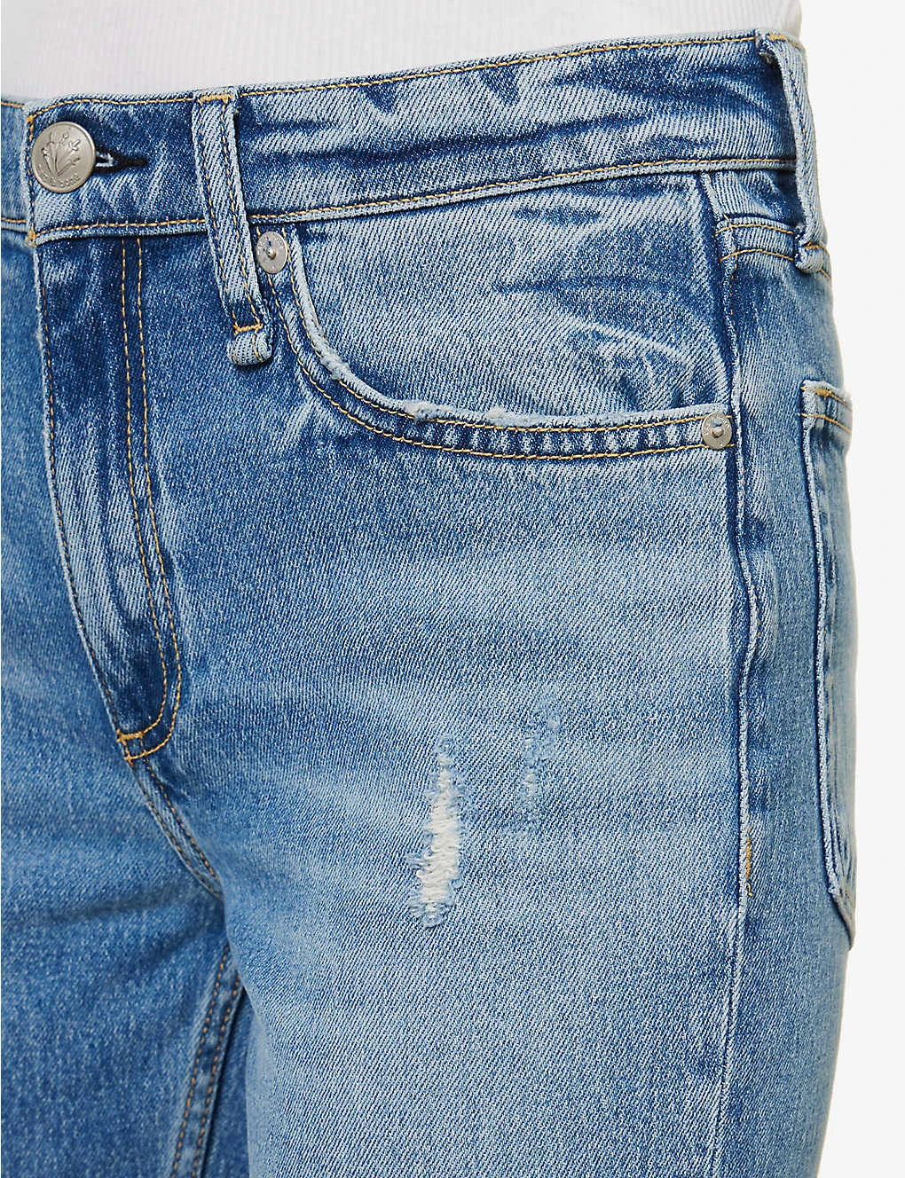 Rag & Bone Peyton Straight-leg Mid-rise Stretch-denim Jeans - Image 5