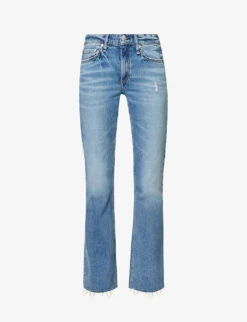 Rag & Bone Peyton Straight-leg Mid-rise Stretch-denim Jeans