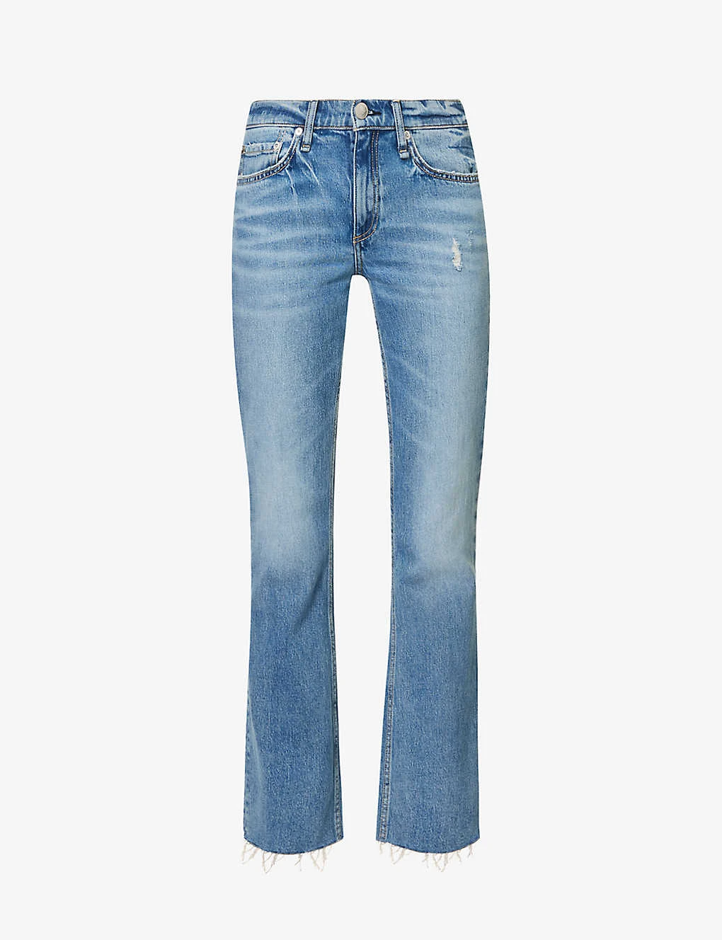 Rag & Bone Peyton Straight-leg Mid-rise Stretch-denim Jeans