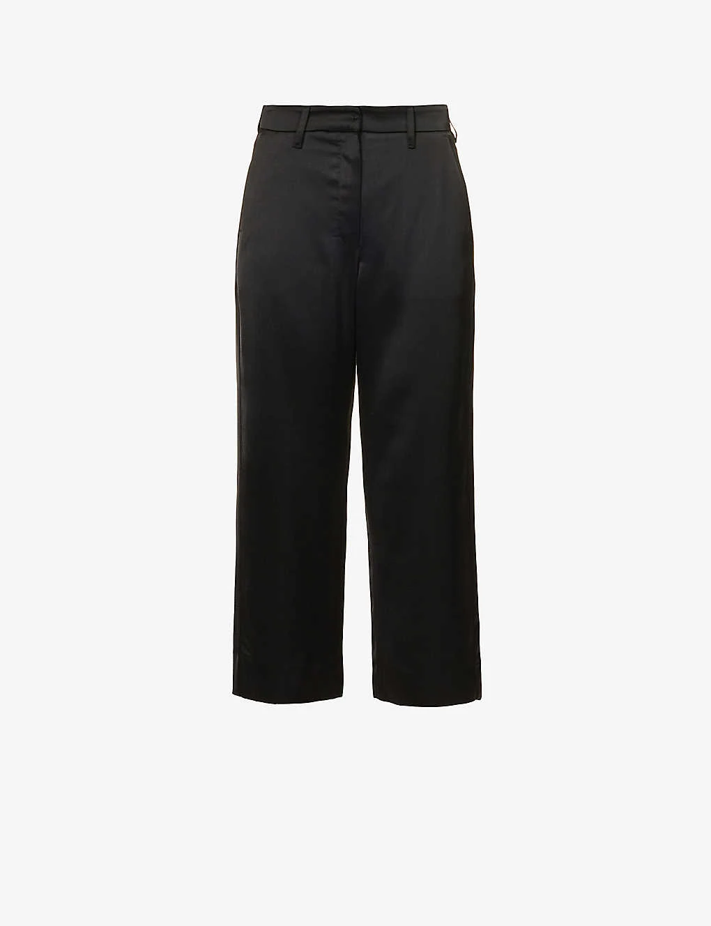 Monza Wide-leg Mid-rise Satin Trousers
