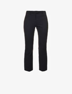 Umanita Cropped Straight-leg Cotton-blend Trousers
