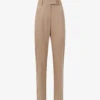 Reiss Marlie Slim-leg High-rise Stretch Wool-blend Trousers