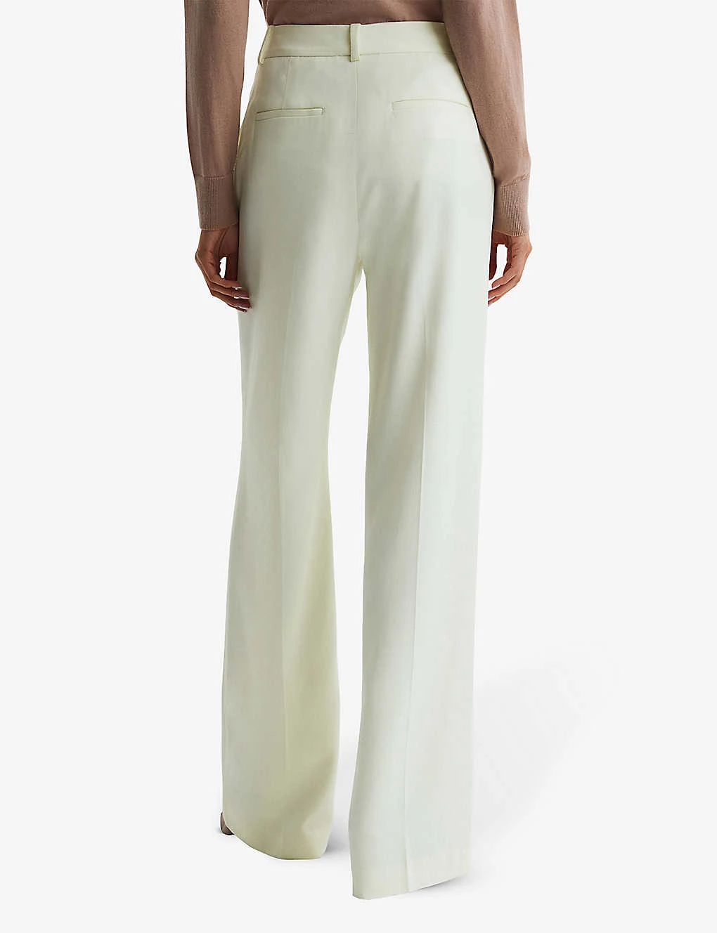 Reiss Liana Mid-rise Wide-leg Stretch-woven Trousers - Image 4