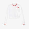 Sporty & Rich X Prince Brand-embroidered Cotton-jersey Sweatshirt